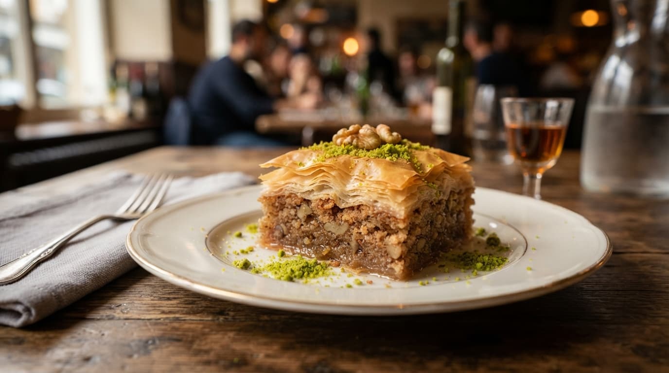 Hazır Yufkadan Cevizli Kekli Baklava